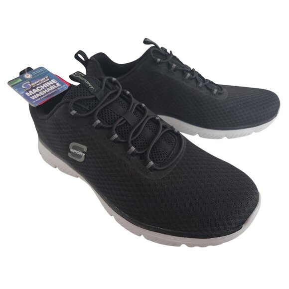 Skechers S Sport Men Pull on Sneakers Wilmer Size 10.5 Black NEW - Picture 4 of 6